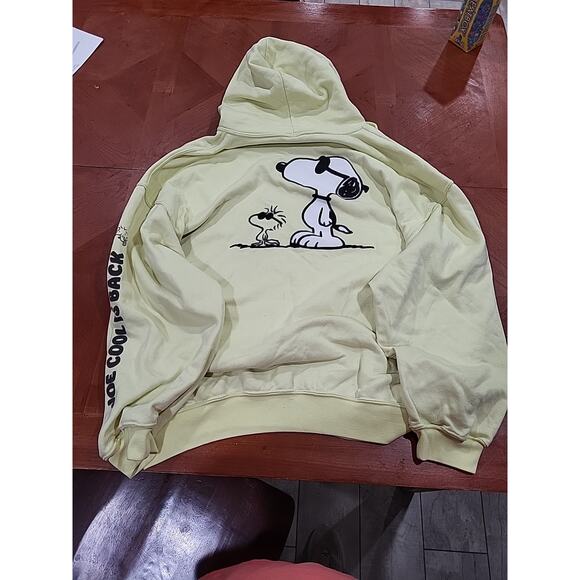 Snoopy Joe Cool Sweat Shirt Hoodie Vintage Size XL - Picture 14 of 14